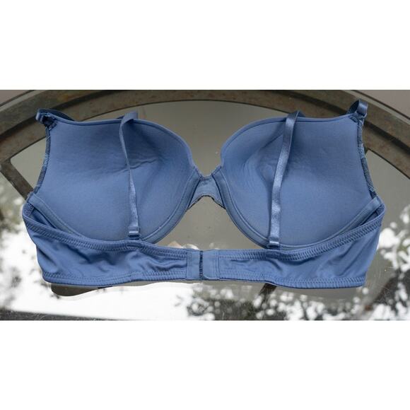Maidenform Self Expressions Convertible Push-Up Lace Wing Bra 5809 Blue 38B - Picture 3 of 5
